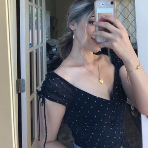 Puff sleeve crop top